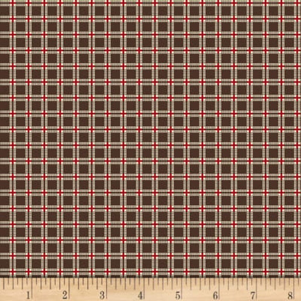 R31-8368-0513 TEMECULA TREASURES WINDOW Pane Brown Quilt Fabric, Marcus Fabrics, Fabric By The Yard