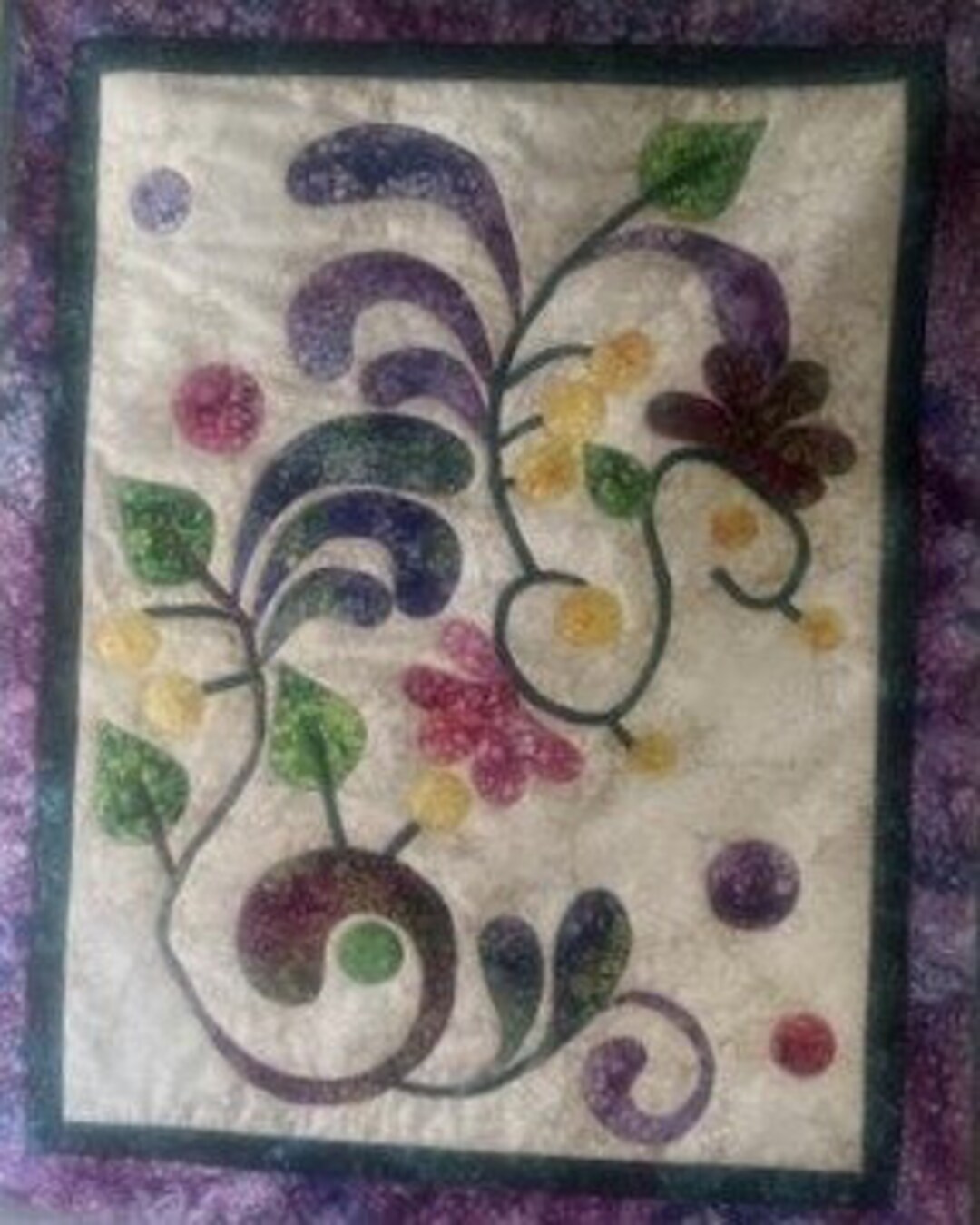 GARDEN DELIGHTS WALL Hanging Quilt Kit, Northcott Fabric Bliss Basics