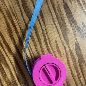 TAPE MEASURE HOLDER/Winder, Pull Out The Tape Measure & Wind Back In, Tape Measure Not Included Hot Pink