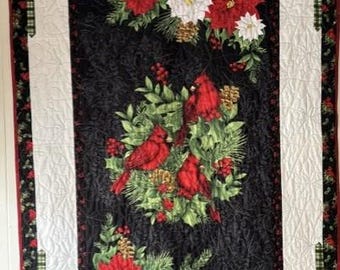 Kit de edredón para colgar en la pared CARDINAL CHARM, Wilmington Prints, 39" x 59"