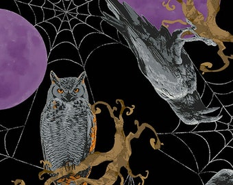 A-197-K MYSTERY MANOR HALLOWEEN Quilt Fabric, Andover Fabrics, Fabric By The Yard