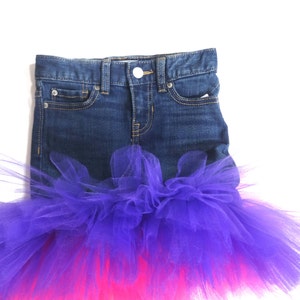 Tutu on Jean Skirt