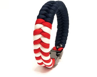 American Flag Bracelet for Men – Patriotic USA Flag Custom Bracelet for Everyday Wear