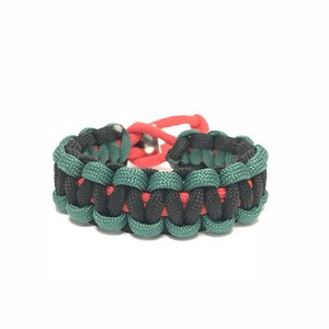 African American Flag Adjustable Paracord Survival Bracelet Men&#39;s Bracelet by Tru550