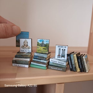 History & General Interest Vol 1 - Dollhouse Miniature 1:12 Scale Printable Book Covers - 24 Designs DIGITAL DOWNLOAD ONLY