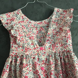 Spring ruffle dress with bare back from 2 to 12 years zdjęcie 5