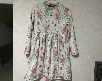 Robe en polaire alpin/ robe automne hiver/ robe chaude du 18 mois au 16 ans