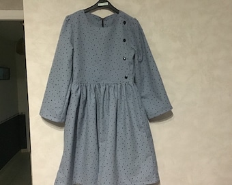 robe d'hiver/ coton flanelle/ petite fille du 1 au 16 ans différents coloris