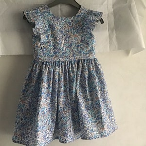 Spring ruffle dress with bare back from 2 to 12 years image 3