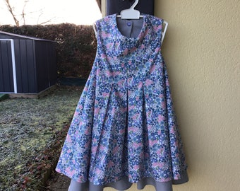 Kleid von 1 bis 14 Jahren rosa Liberty-Stil Frühling Sommer
