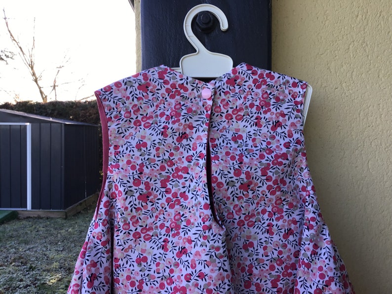 robe enfant rose façon liberty printemps été du 1 au 14ans image 4