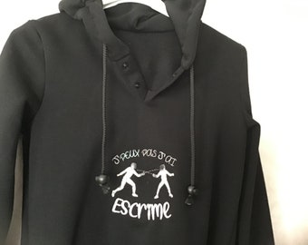 Sweat à message brodé enfant du 2 au 16 ans