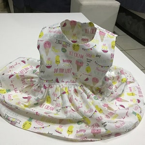 Baby dress and girls, from 3 months to 12 years, sleeveless dress, summer dress