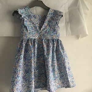 Spring ruffle dress with bare back from 2 to 12 years image 5