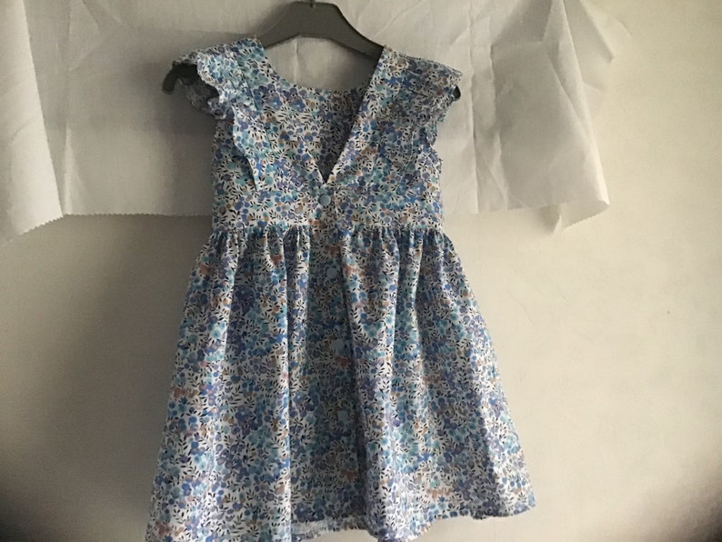 Spring ruffle dress with bare back from 2 to 12 years image 5