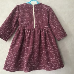 robe d'hiver/ coton flanelle/ petite fille du 1 au 16 ans différents coloris image 3