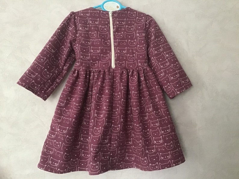 robe d'hiver/ coton flanelle/ petite fille du 1 au 16 ans différents coloris image 3