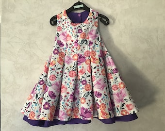 children's dress spring summer from 2 to 12 years
