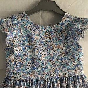 Spring ruffle dress with bare back from 2 to 12 years image 4