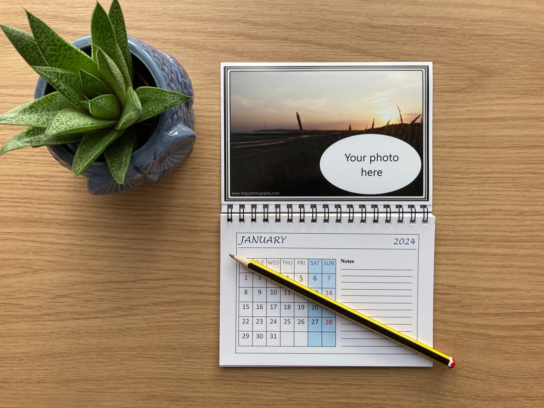 Seascape Tear off Calendar for 2024 Custom Photo Etsy