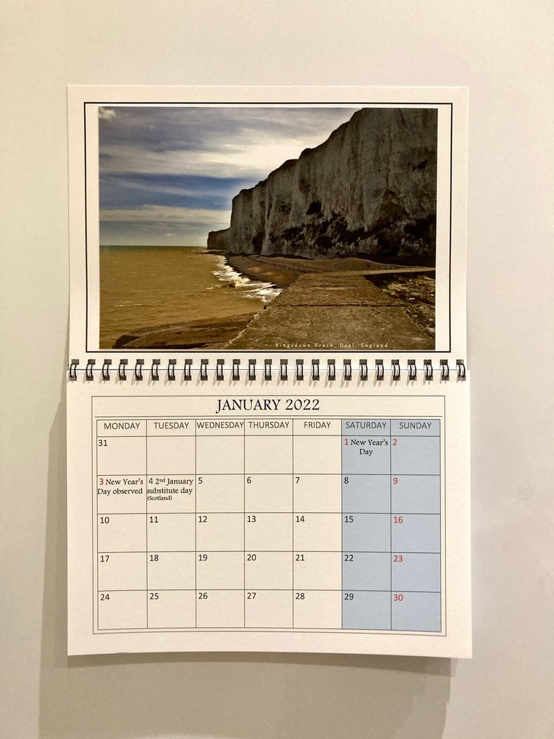Full Year Fridge Calendar 2024 for Kitchen Handmade Etsy
