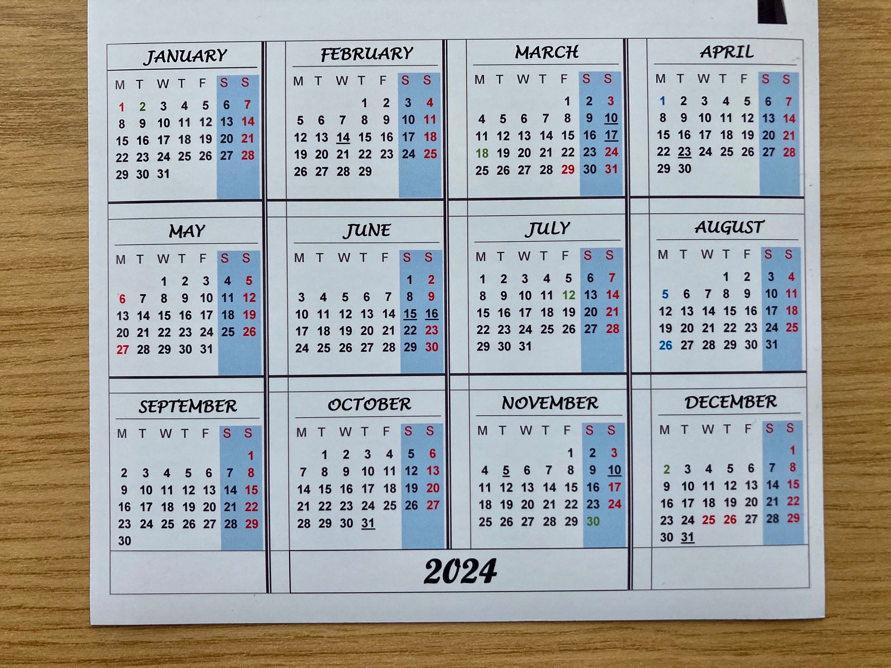  Calendario magnético de año 2024, imán para refrigerador,  tarjeta de visita para despegar y pegar, gran herramienta de marketing para  agentes inmobiliarios, tarifa de franqueo de 1 oz, caja de 100 