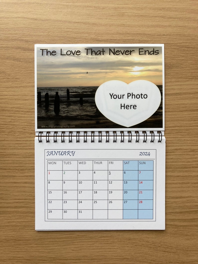 Personalised Calendar for 2024, Calendar With Your Own Photo