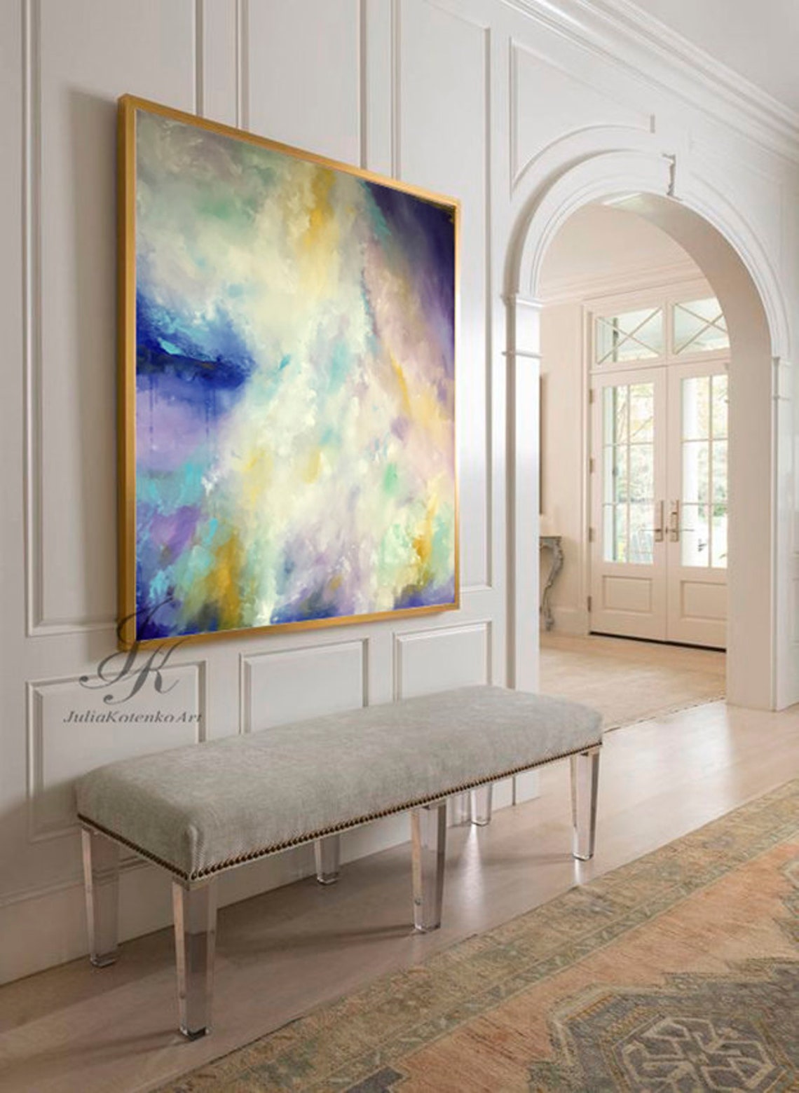 Oversize painting Extra Large Acrylic Wall Art Abstract Oil Etsy