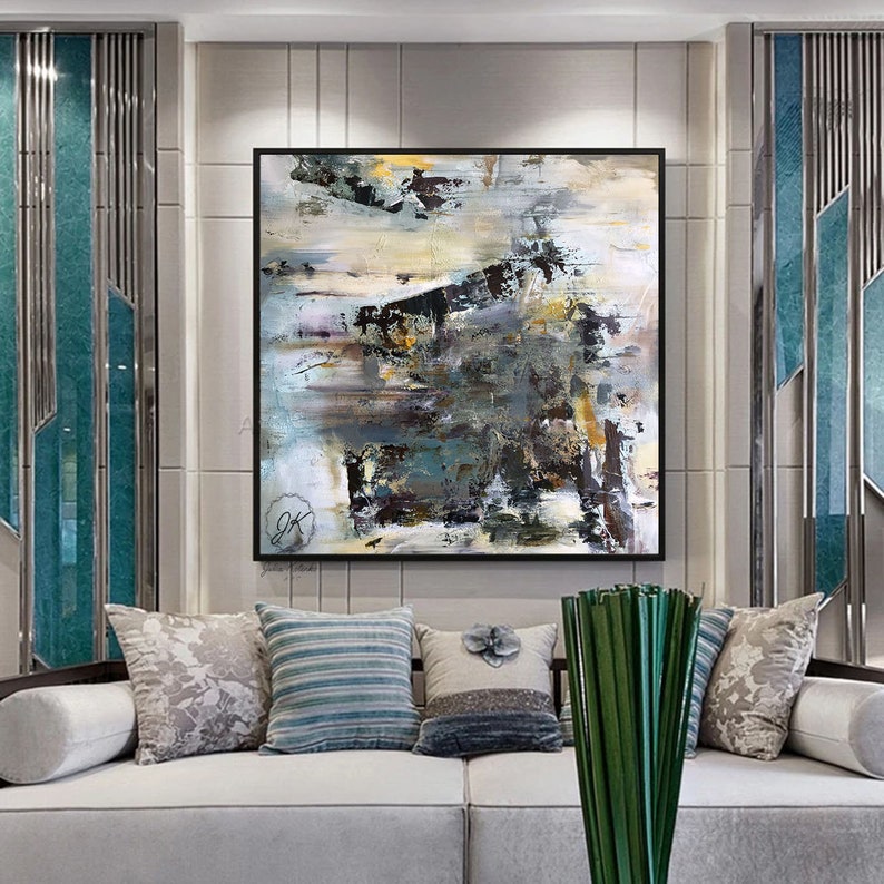 Extra Large wall art Apartment decor Textured wall art Big Etsy