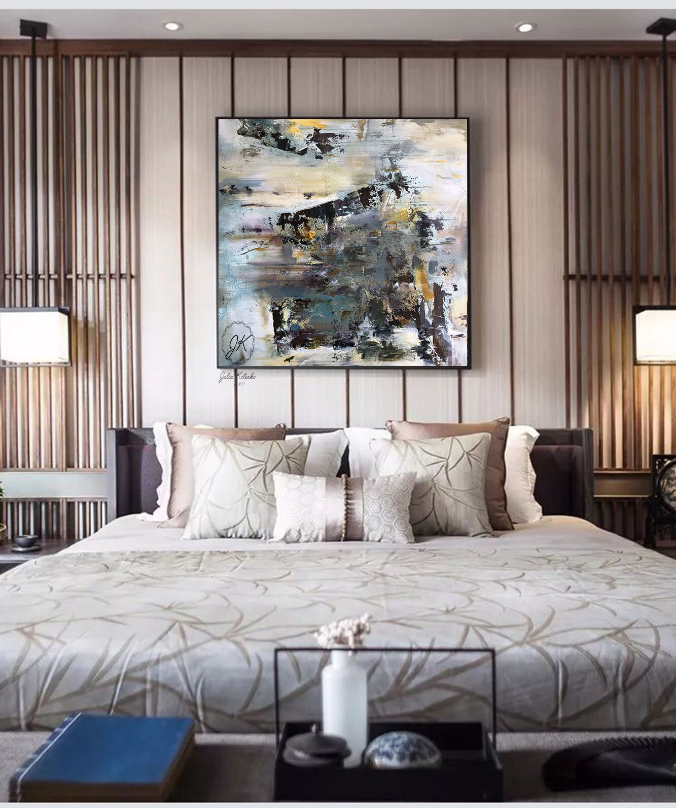 Extra Large wall art Apartment decor Textured wall art Big Etsy