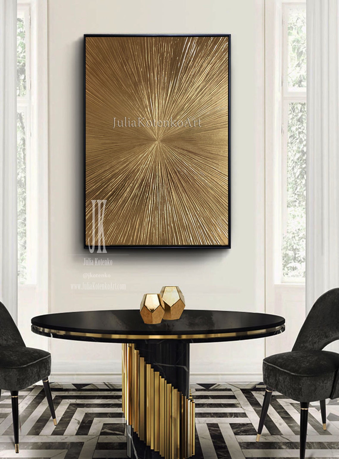 Gold Leaf Painting Textured Wall Art Extra Large Wall Art Etsy