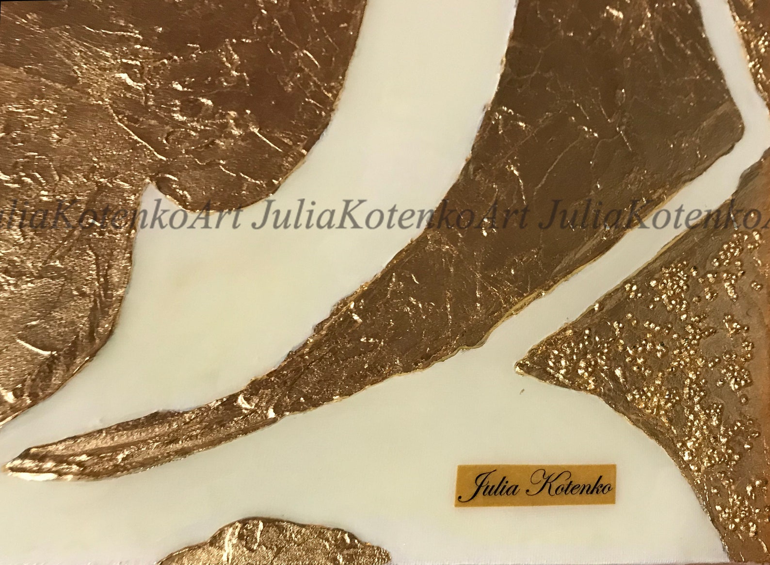 Large Abstract Painting Rose Gold Painting Textured Painting Etsy