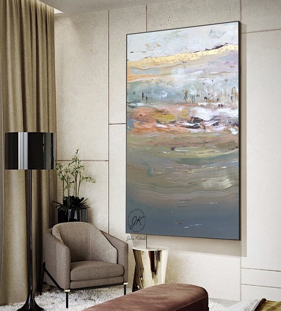 Extra Large Wall Art Gold Leaf Painting Original Abstract - Large Wall Canvas For Living Room Extra Large Wall Art Gold Leaf Painting Original Abstract - Large Wall Canvas For Living Room