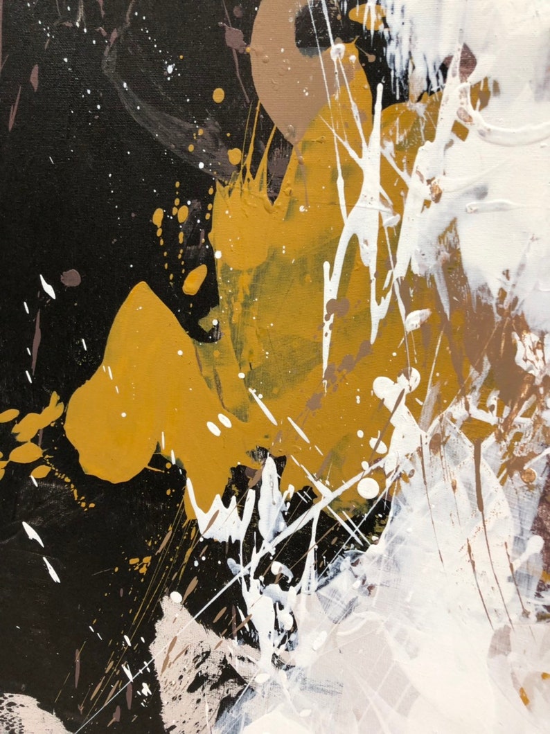 Large Abstract Painting Original Brown Handmade painting Etsy