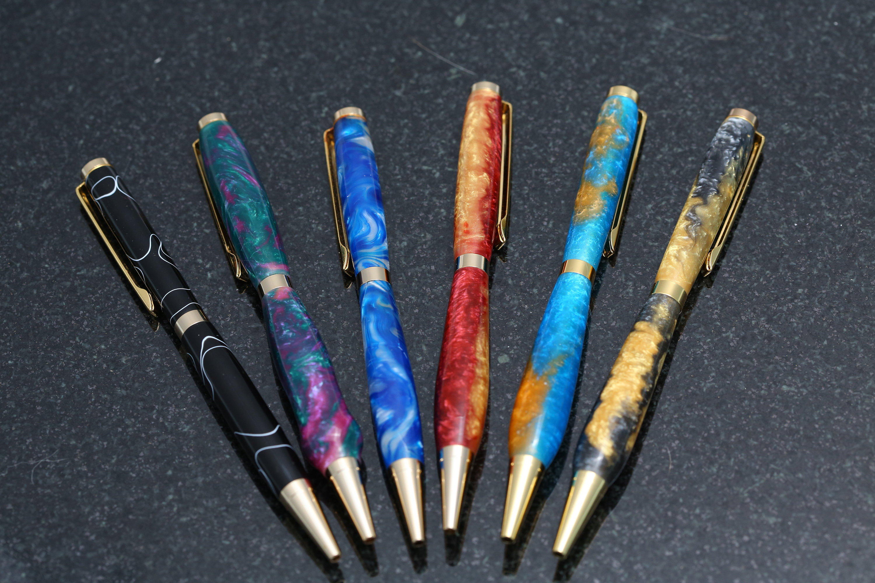 Assorted Acrylic Slimline Pens 