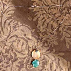 Sterling Silver Mother of Pearl Necklace         478