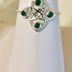 Sterling Silver Green Onyx Ring              911