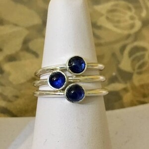 Sterling Silver Sapphire Ring               907