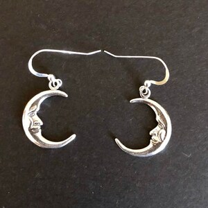 Sterling Silver Man in the Moon Earrings           248