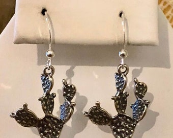 Sterling Silver Cactus Earrings         335