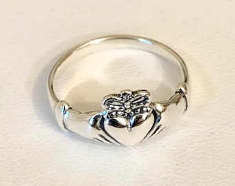 Bague Claddagh en argent sterling 928