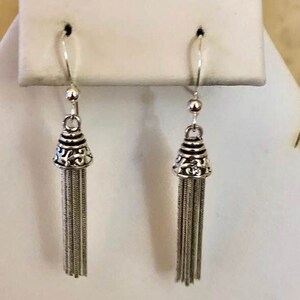 Sterling Silver Tassel Earrings           246