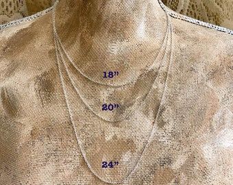 Silver Filled Cable Chain- 3 Lengths Available               632