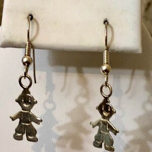 Sterling Silver Little Boy Earrings            330