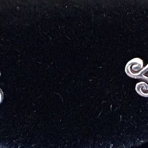 Sterling Silver Tri-Swirl Earrings             1024