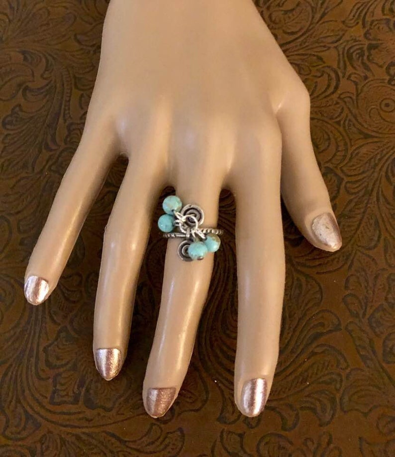 Magnesite Sterling Silver Turquoise Ring