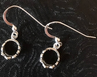 Sterling Silber Kronen-Ohrringe 237