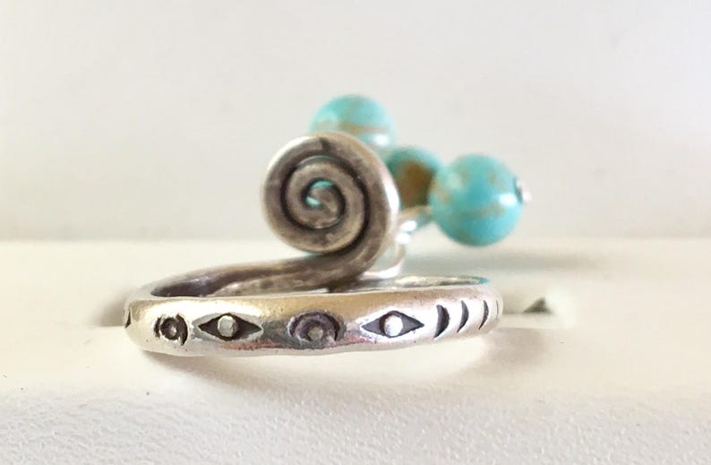 Magnesite Sterling Silver Turquoise Ring