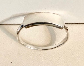 Chevalière en argent sterling 966