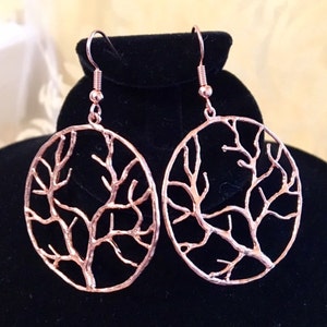Copper Tree of Life Earrings           236